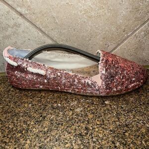 Women's Gianni Bini Pink Sequin Flats Size 9.5M